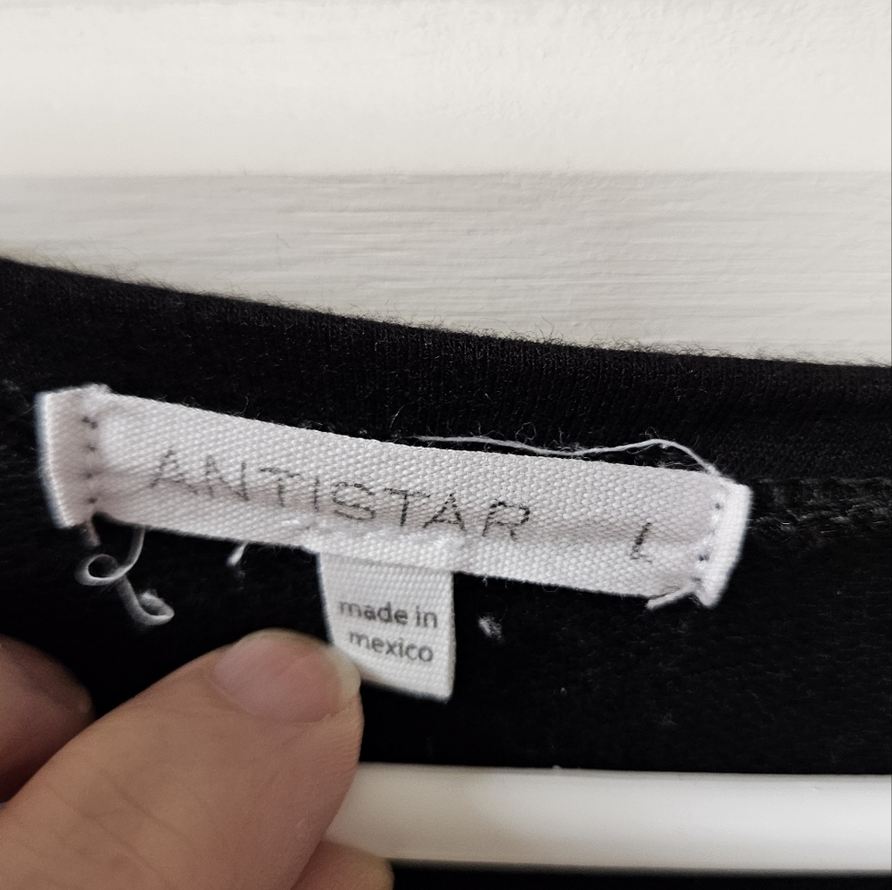 Antistar black women's large tee-shirt dress. - Picture 3 of 7
